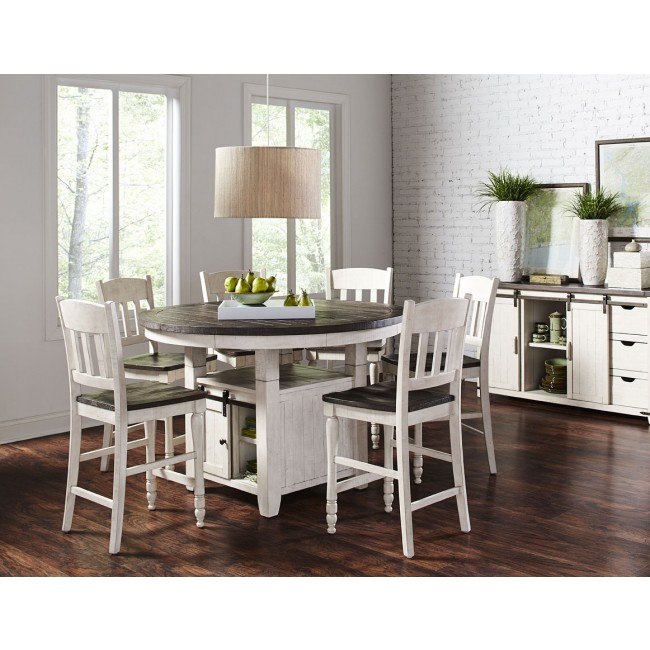 White high shop dining table set