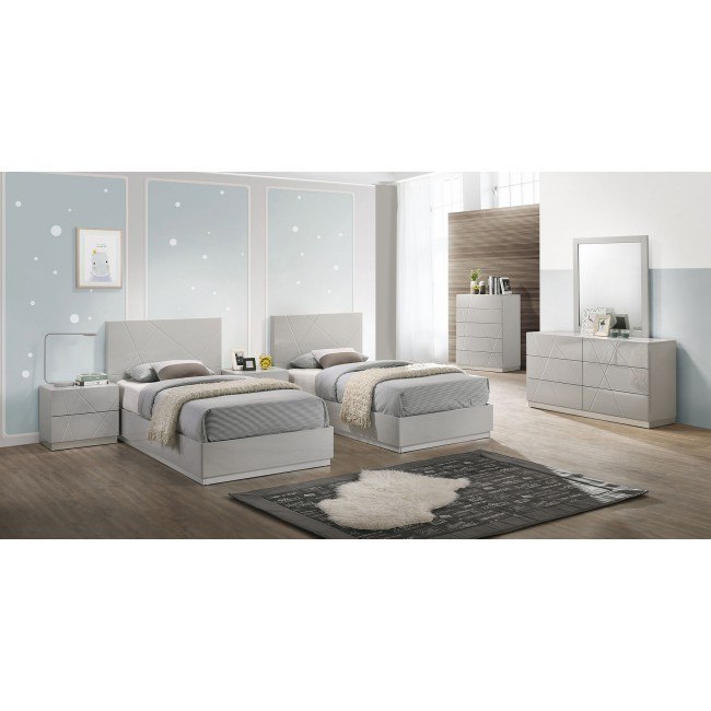 Naples Youth Platform Bedroom Set Grey