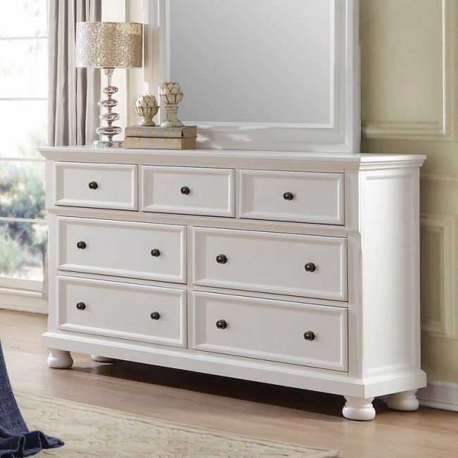 Laurelin Dresser (White) Homelegance | Furniture Cart