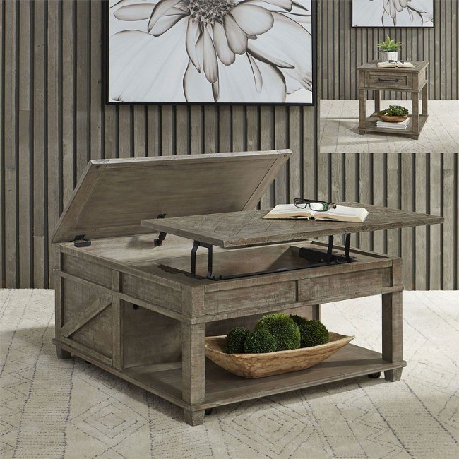 Parkland Falls Square Lift Top Occasional Table Set