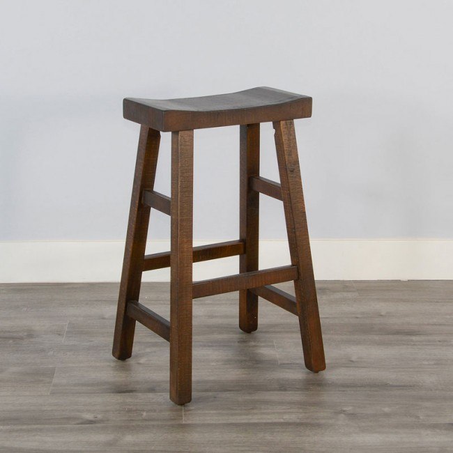 Homestead 30 Inch Saddle Seat Stool (Set of 2)