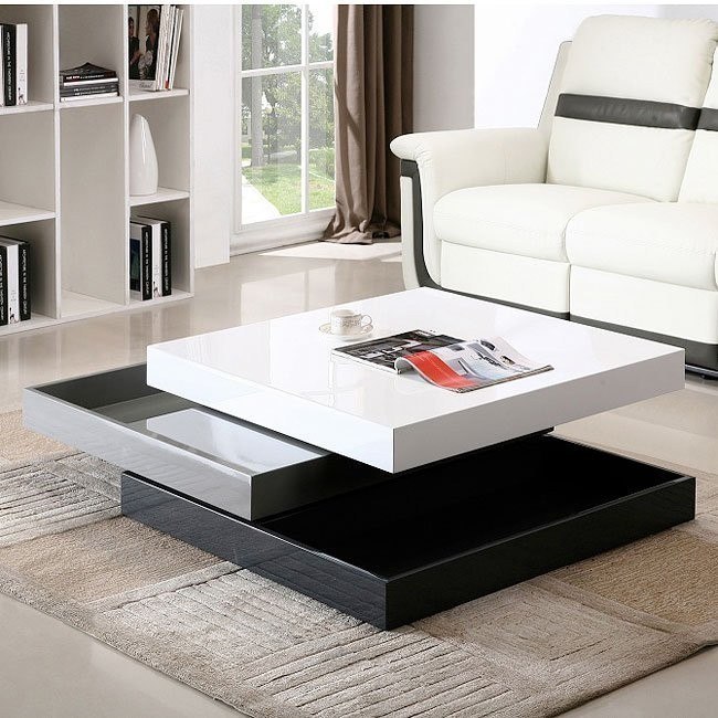 CW01 Modern Rotary Coffee Table