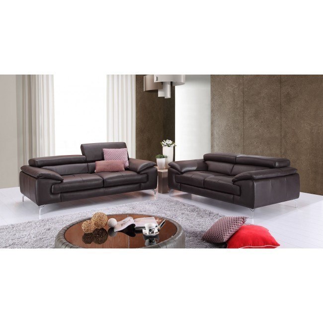 A973 Leather Living Room Set (Coffee)