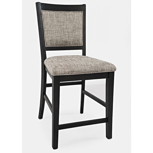 Altamonte Upholstered Counter Height Stool (Charcoal) (Set of 2)