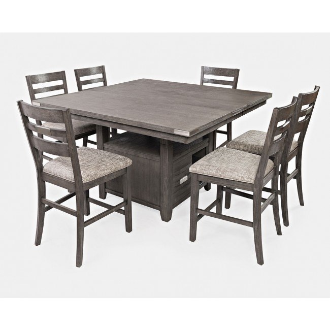 Counter height sales grey dining set