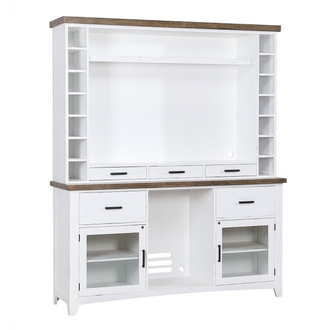 Ashford White Deluxe Back Bar w/ Hutch