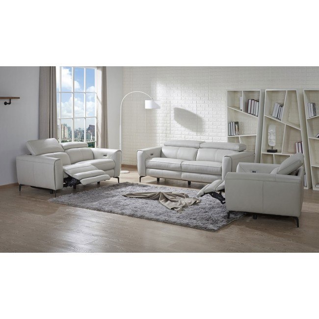 Lorenzo Living Room Set (Light Grey)