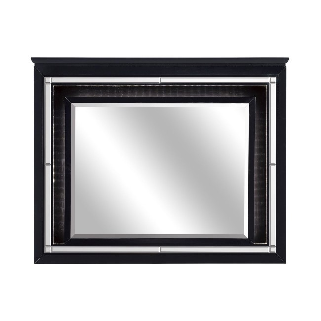 Allura Mirror w/ Lighting (Black)