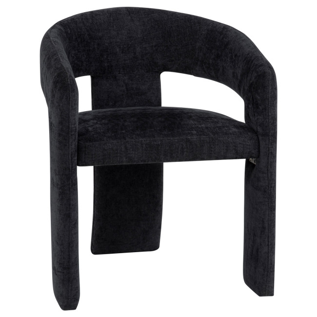 Carlow Black Upholstered Arm Chair (Set of 2)