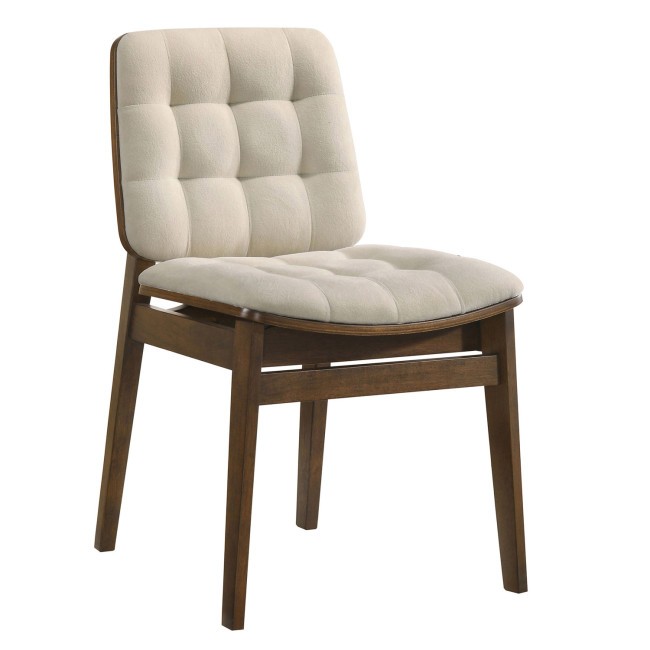 Redbridge Walnut and Cream Side Chair (Set of 2)