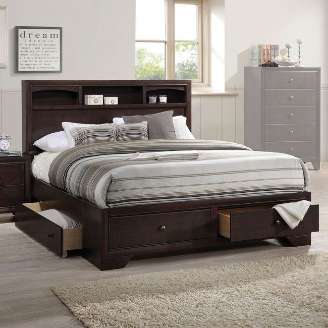Madison II Bookcase Storage Bed Acme Furniture | Furniture Cart