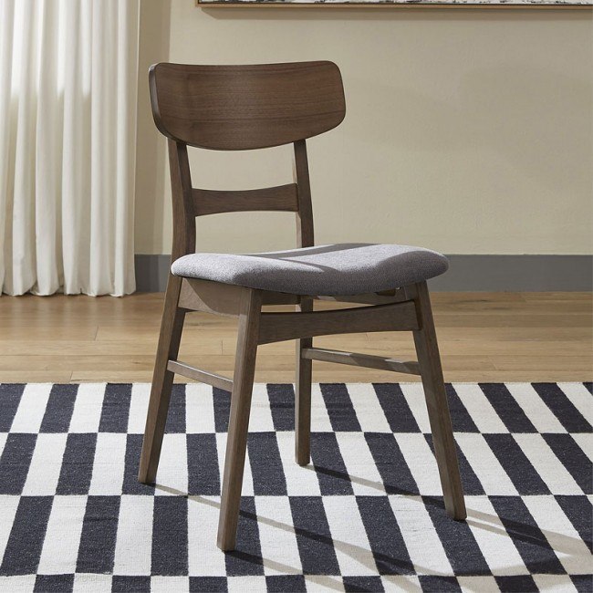 Space Savers Panel Back Side Chair (Grey) (Set of 2)