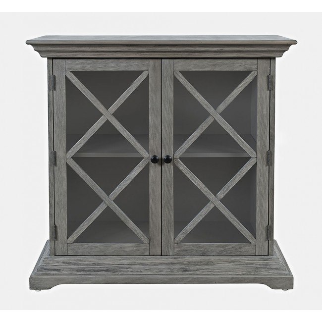 Carrington Two Door Accent Cabinet (Grey)
