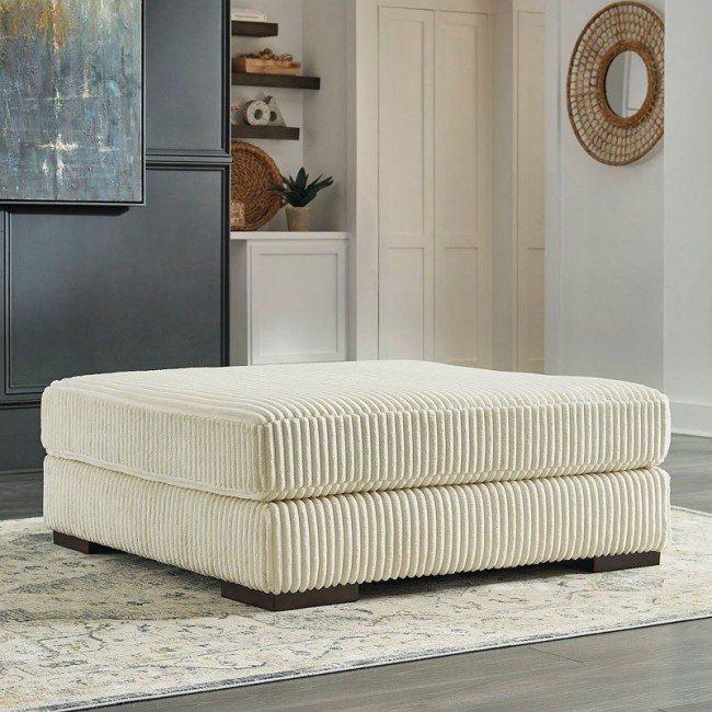 Lindyn Ivory Oversized Accent Ottoman