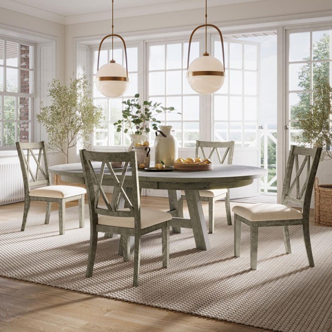 Driftwood dining room set sales