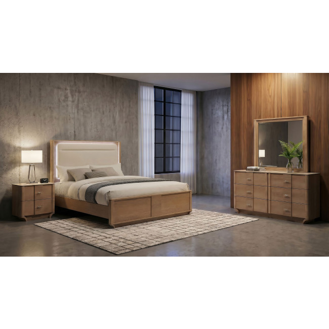 Leanne LED Panel Bedroom Set