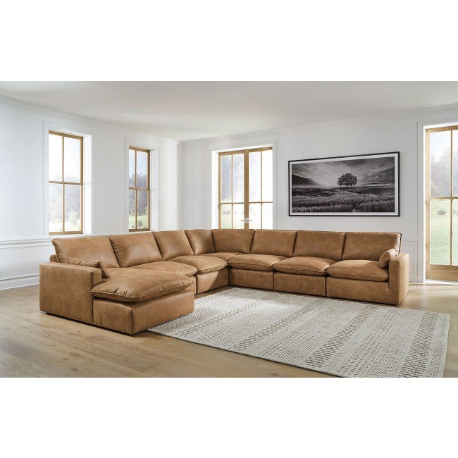 Caramel sectional shop