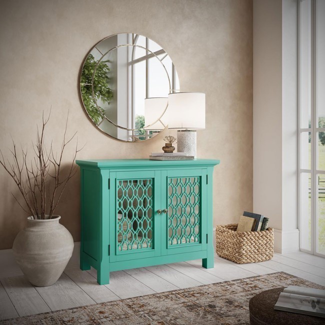 Mirrored online accent chest