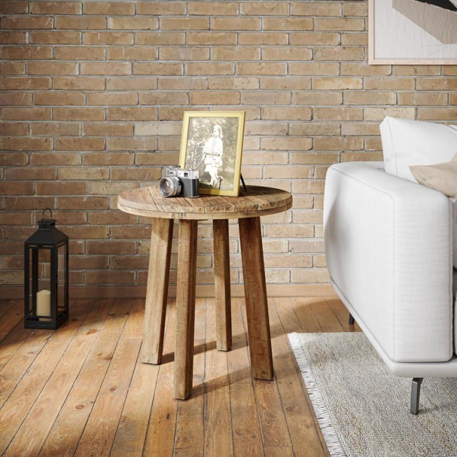 Reclamation Round End Table