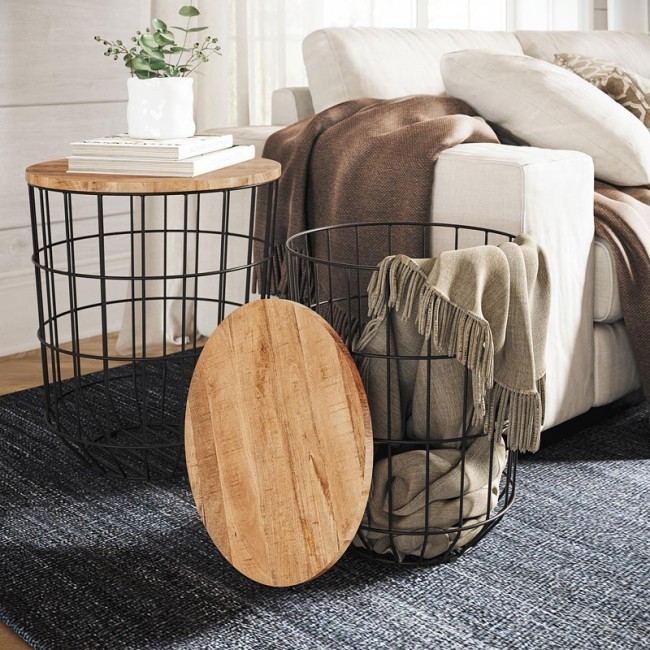 Rondo Black Nesting End Tables (Set of 2)