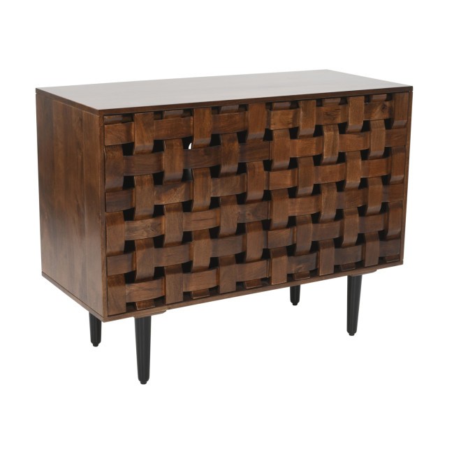 Trent 2 Door Accent Cabinet in Chestnut