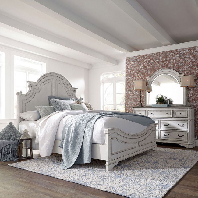 Living spaces sales white bedroom set