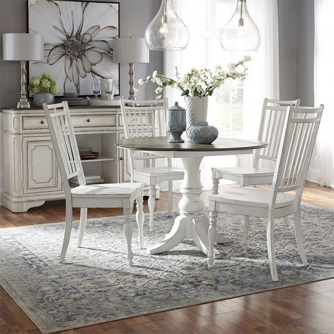 Magnolia home top tier outlet round dining table