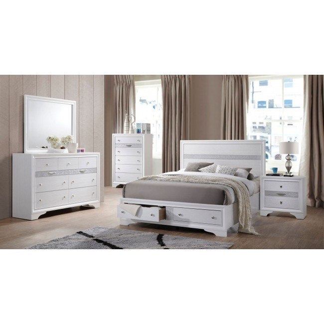 Naima Storage Bedroom Set (White) Acme Furniture | Furniture Cart