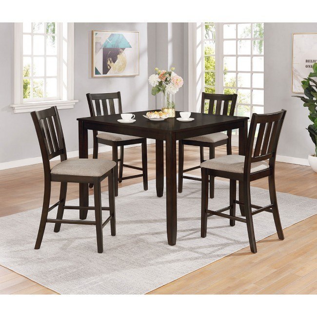 5 piece shop counter dining set