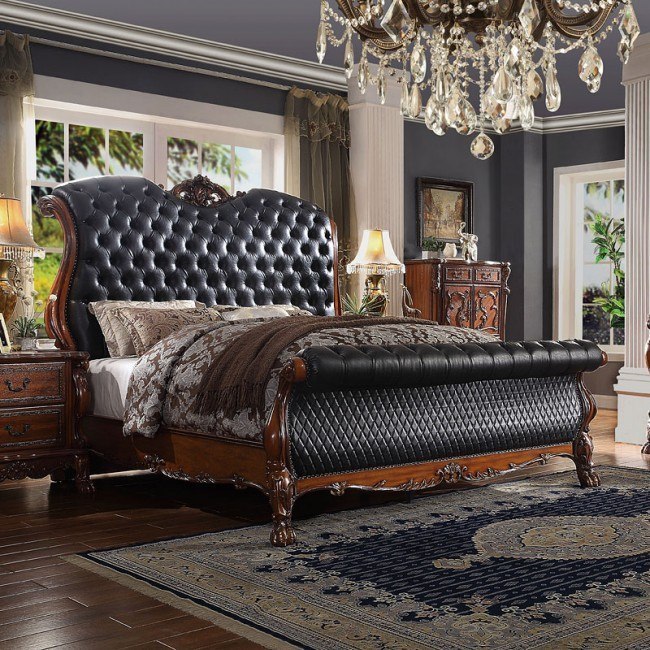 Cherry 2025 sleigh bed