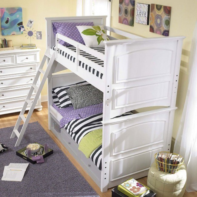 激安挑戦！！ Twin Madison Over Kids Classic Legacy Bed Bunk Twin 家具
