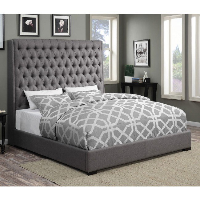 Camille upholstered bed cheap