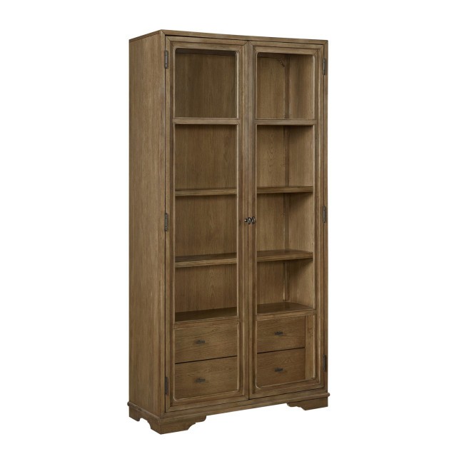 Tacoma Almond Tall Display Cabinet