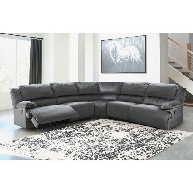 Ashley charcoal sectional sale