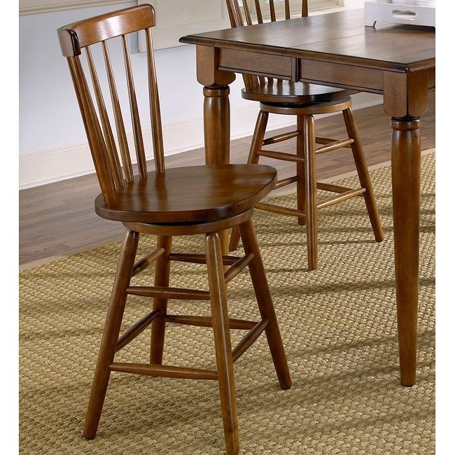 Creations II 24 Inch Copenhagen Stool (Tobacco) (Set of 2)
