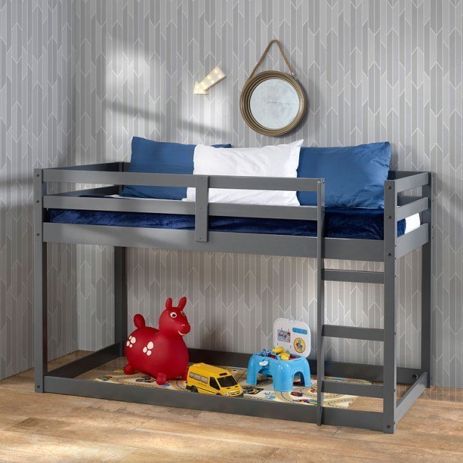 Gaston Loft Bed (Gray)