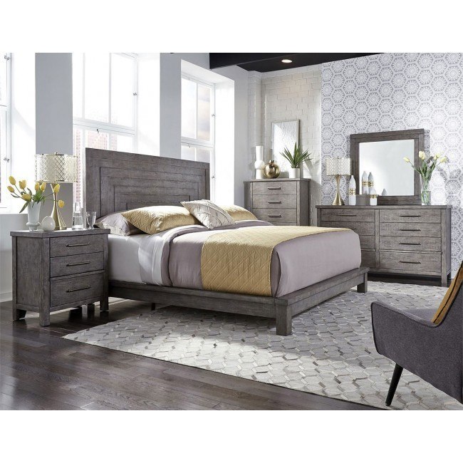 Modern Farmhouse Platform Bedroom Set