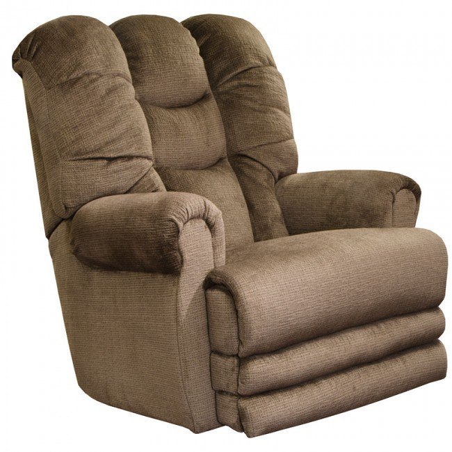 Malone Lay Flat Recliner W Extended Ottoman Truffle Catnapper