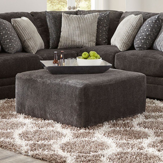 Mammoth 40 Inch Cocktail Ottoman (Smoke)