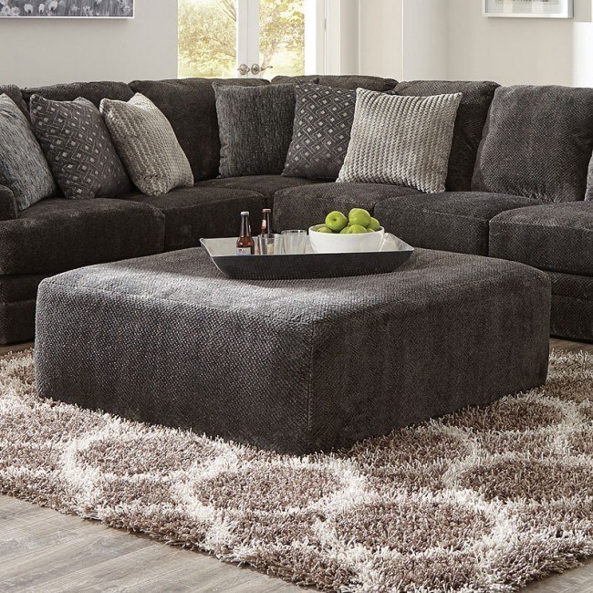 Mammoth 51 Inch Cocktail Ottoman (Smoke)