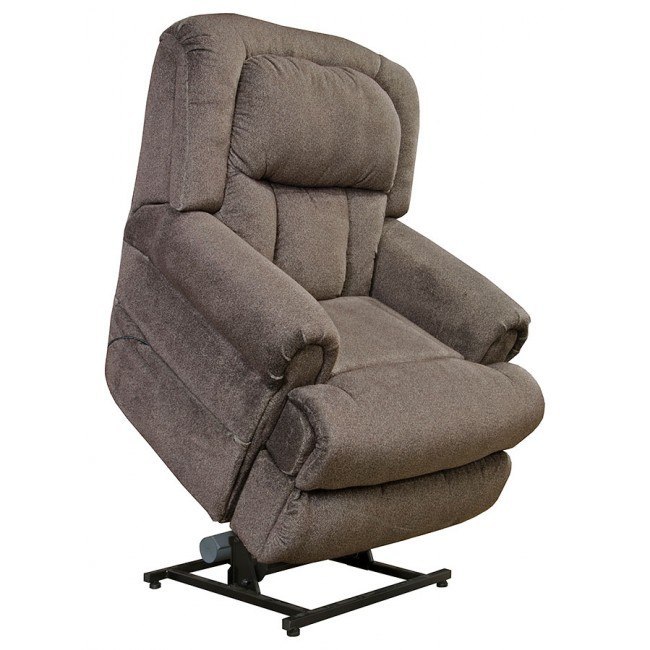 Burns Power Lift Full Lay Flat Chaise Recliner W Dual Motor Ash