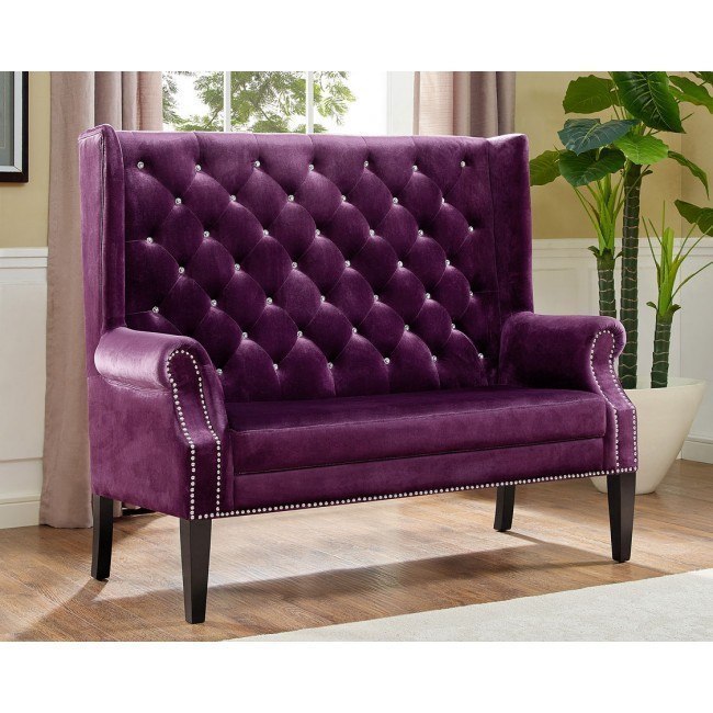 Odina Loveseat Chair (Purple)