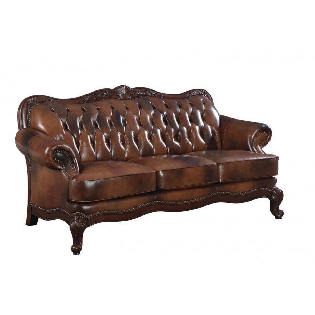 Sofa with wooden 2025 arms