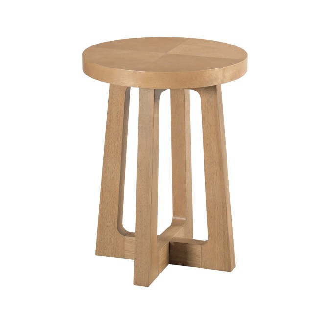 Archetype Light Caramel Round Accent Table