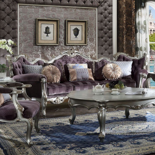 Picardy Sofa Antique Platinum