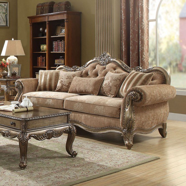 Ragenardus Sofa (Vintage Oak) Acme Furniture | Furniture Cart