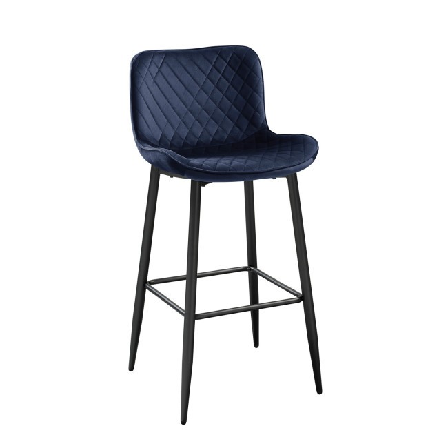 Nya Dark Blue Barstool (Set of 2)