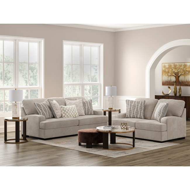 High Profile Taupe Living Room Set