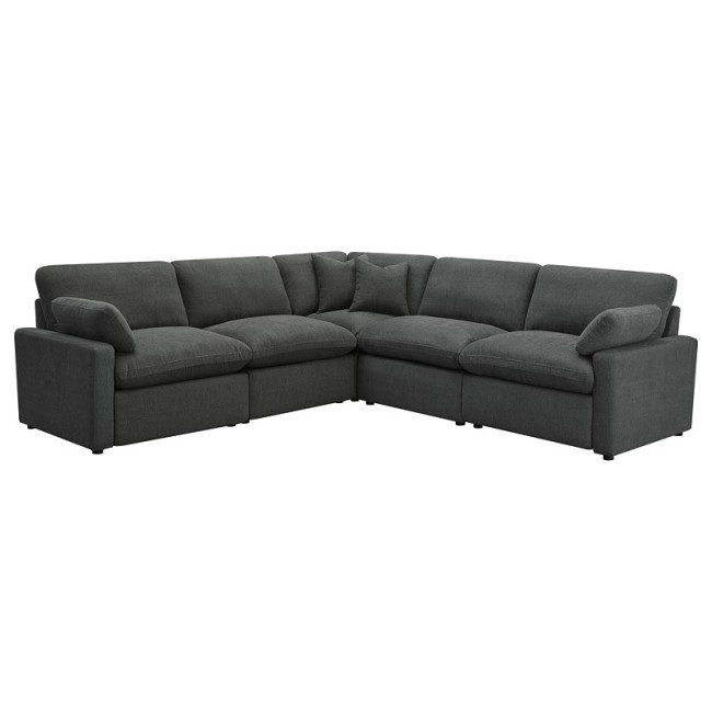 Collins 5-Piece Modular Power Reclining Sectional (Dark Grey)