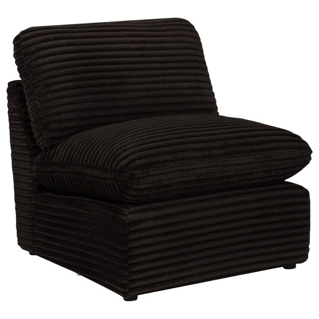 Collins Chocolate Brown Armless Chair
